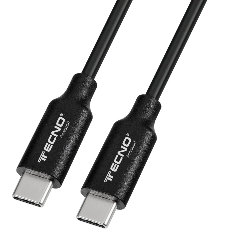 TECNO CAVO TYPE C DATI E CARICAVELOCE 1MT NERO TC-171