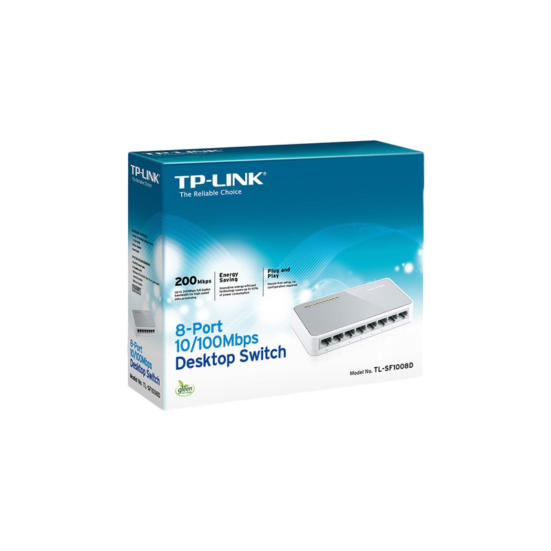 TPLINK HUB SWITCH 8 PORTE 10/100 TL-SF1008D