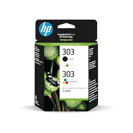 Confezione da 2 cartucce di inchiostro nero/in tricromia originali HP 303