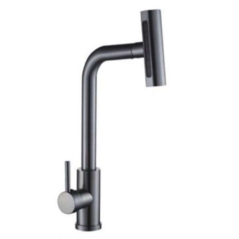 RUBINETTO MISCELATORE A CANNA ALTA LAVELLO BAGNO CUCINA LAVANDINO STILE MODERNO