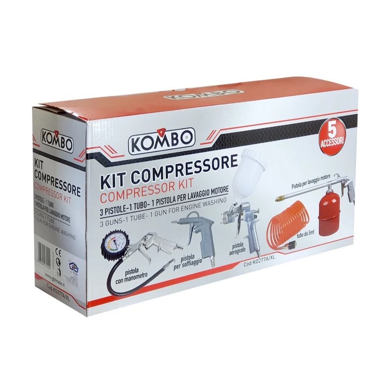 KOMBO Kit 5 accessori per compressore